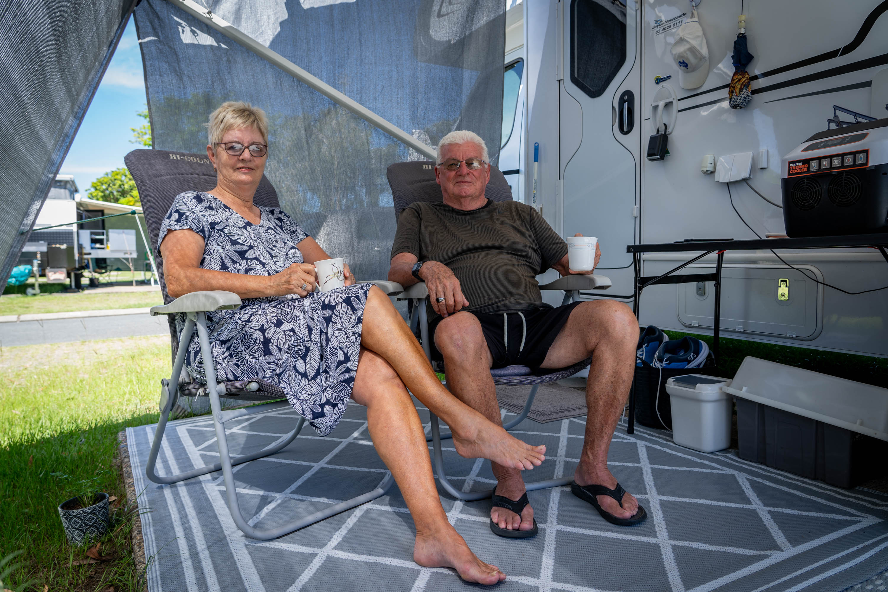 Les and Lynne caravan park