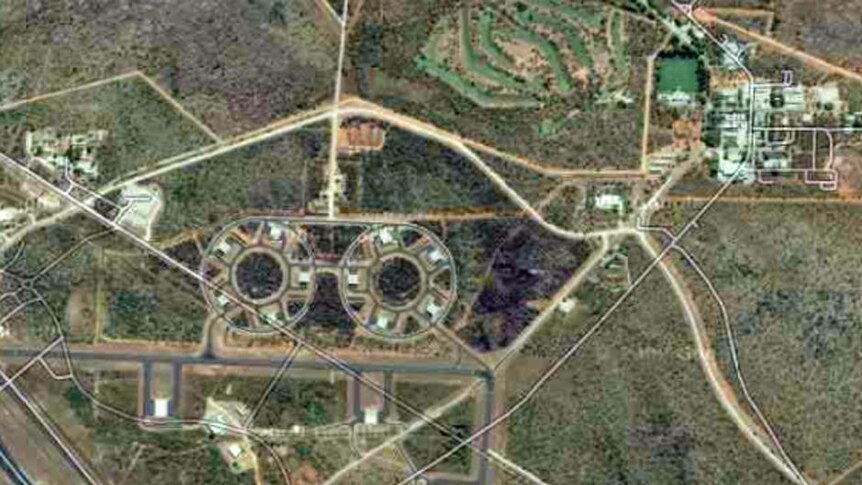A Google Maps satellite image of Katherine Airport.