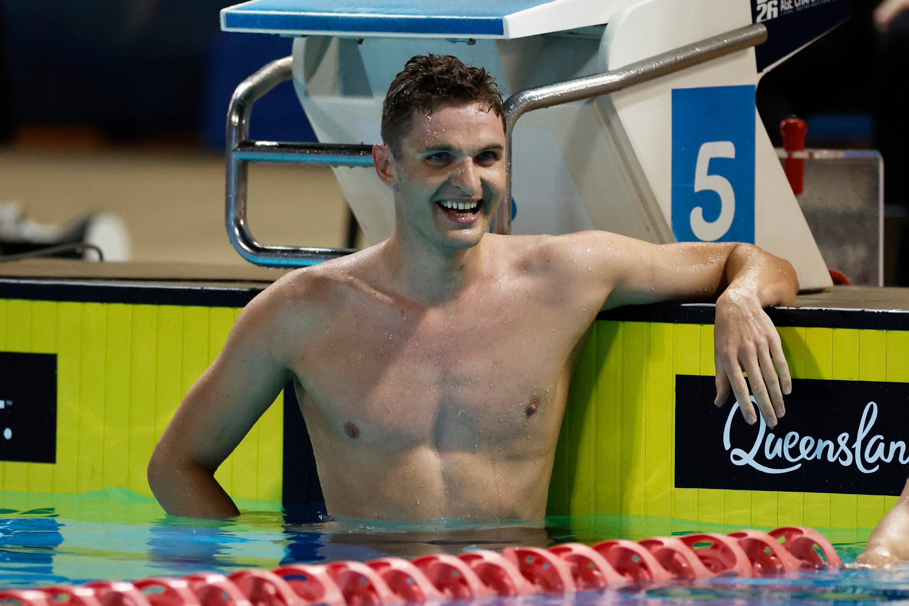 Lewis Clareburt smiles