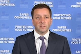 Victorian Opposition Leader Matthew Guy addresses a press conference.