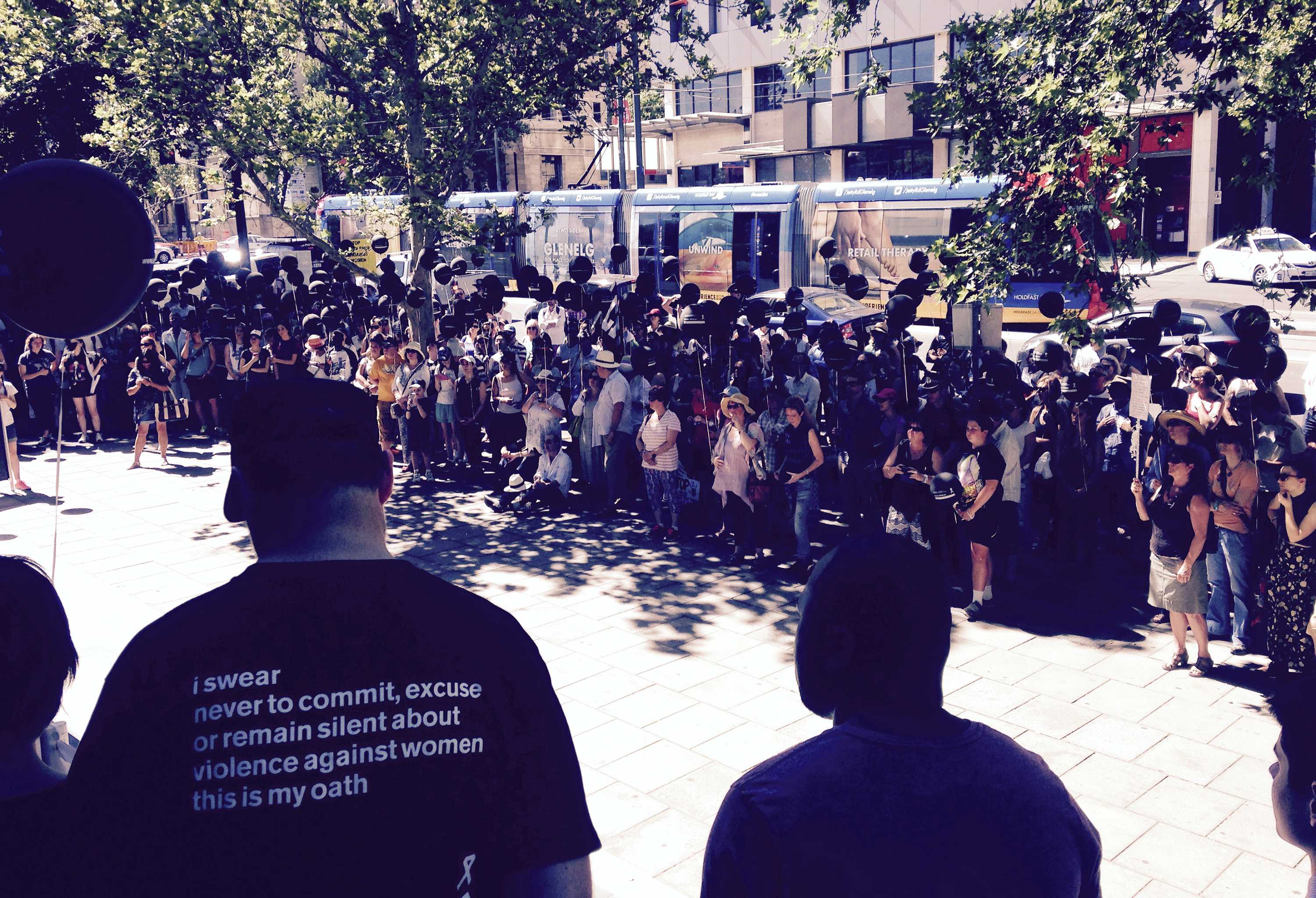 Hundreds turn out in Adelaide for the White Ribbon March against ...