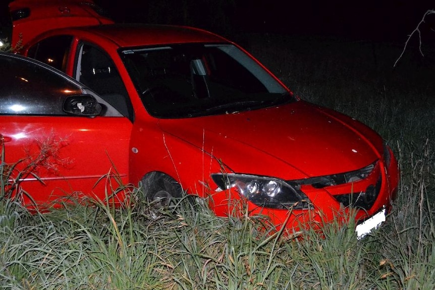 Stolen car crashed into bushes in Pialligo