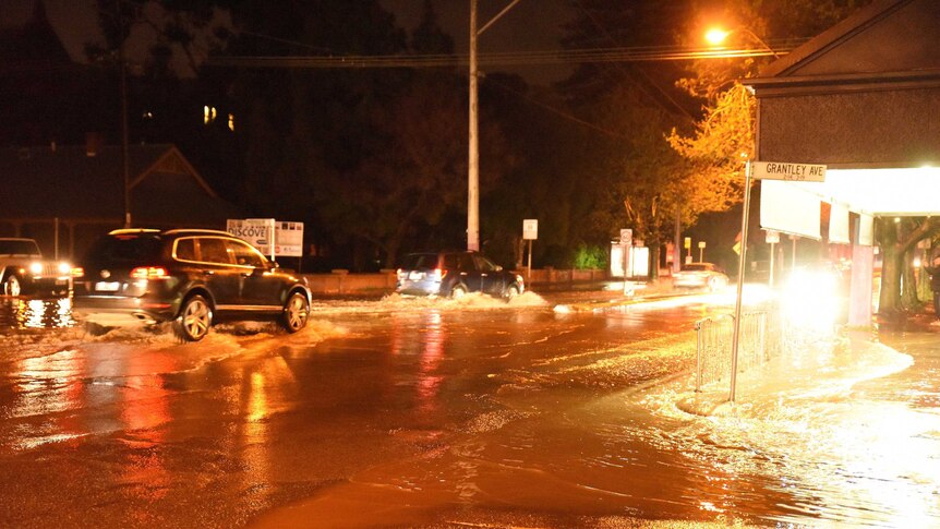 Floodwater on Goodwood Road, Millswood