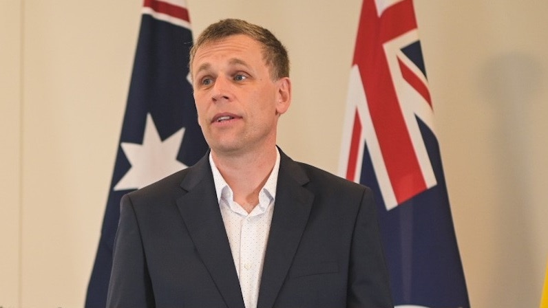 New Queensland Chief Health Officer Krispin Hajkowicz at announcement