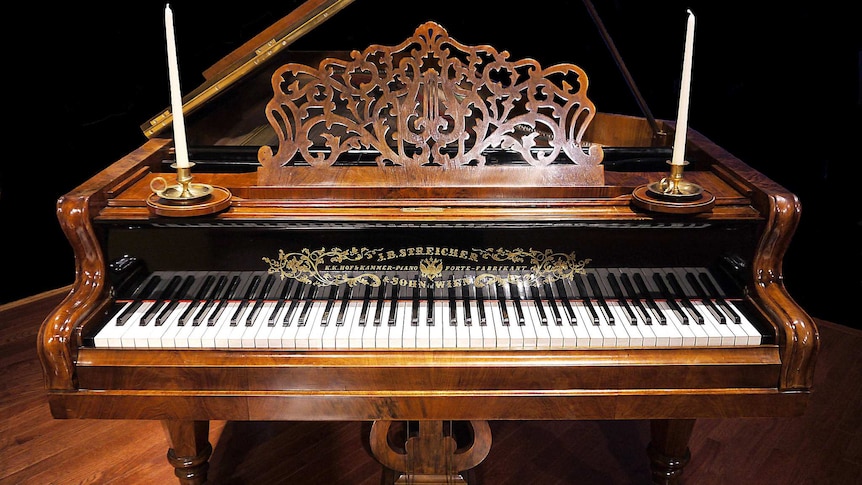 A Streicher 1869 Grand Piano.