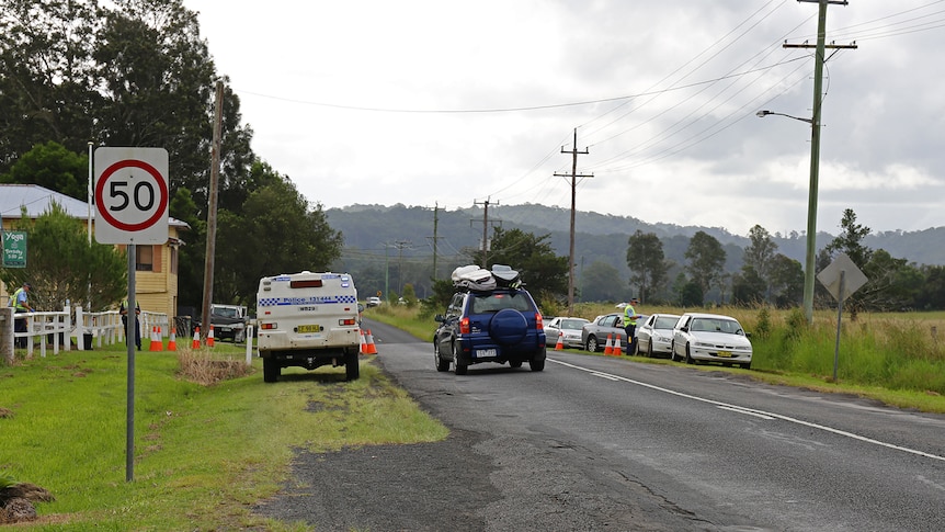 Police stop drivers for drug testing at Goolmangar