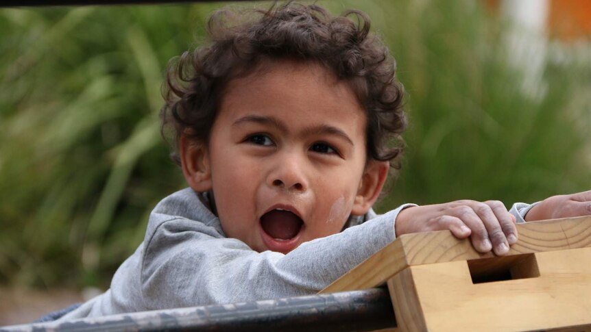 A child at Bubup Wilam child care centre.