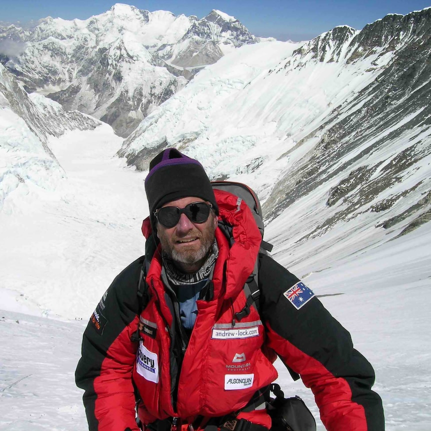 Andrew Lock 7,800 metres up on Mount Everest