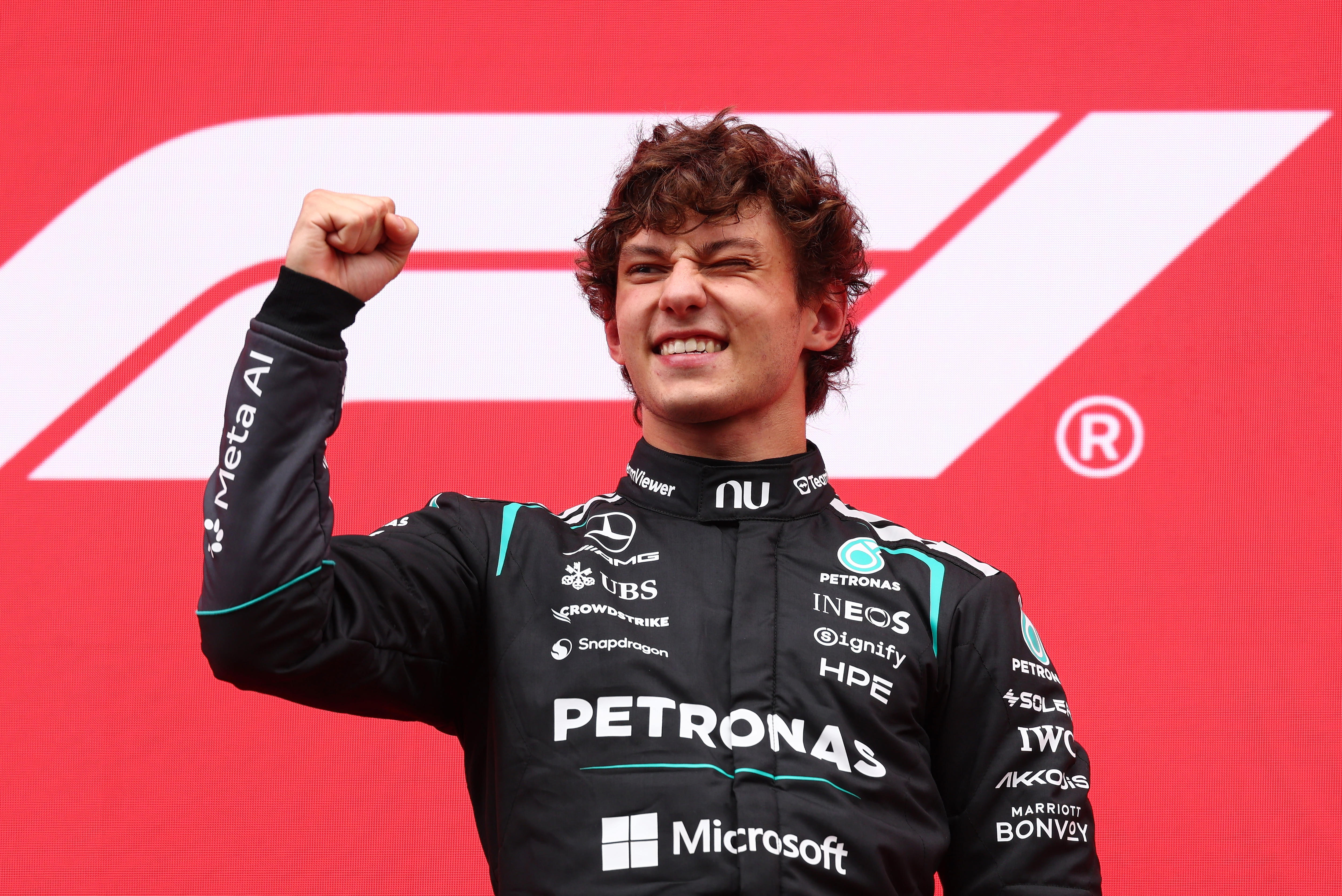 Live: Antonelli wins Belgian GP after Russell's early crash