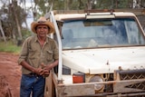Karl McCormack at Blackstone in the Ngaanyatjarra Lands in the central desert of WA.