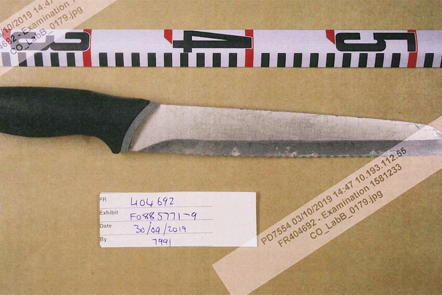 A 30cm kitchen knife