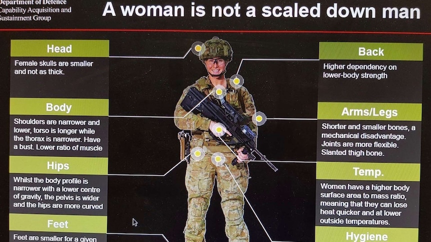 Defence Department attempts to explain differences between women and ...