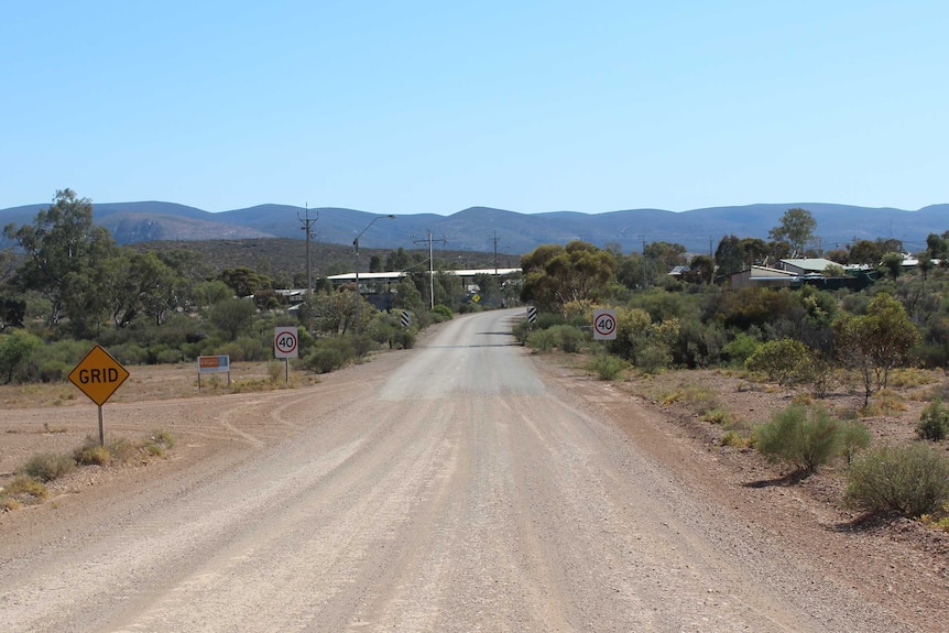 The road into Nepabunna community
