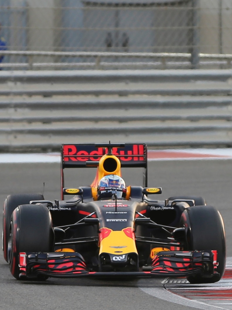 What might have been ... Daniel Ricciardo during the Abu Dhabi Grand Prix