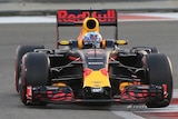 What might have been ... Daniel Ricciardo during the Abu Dhabi Grand Prix