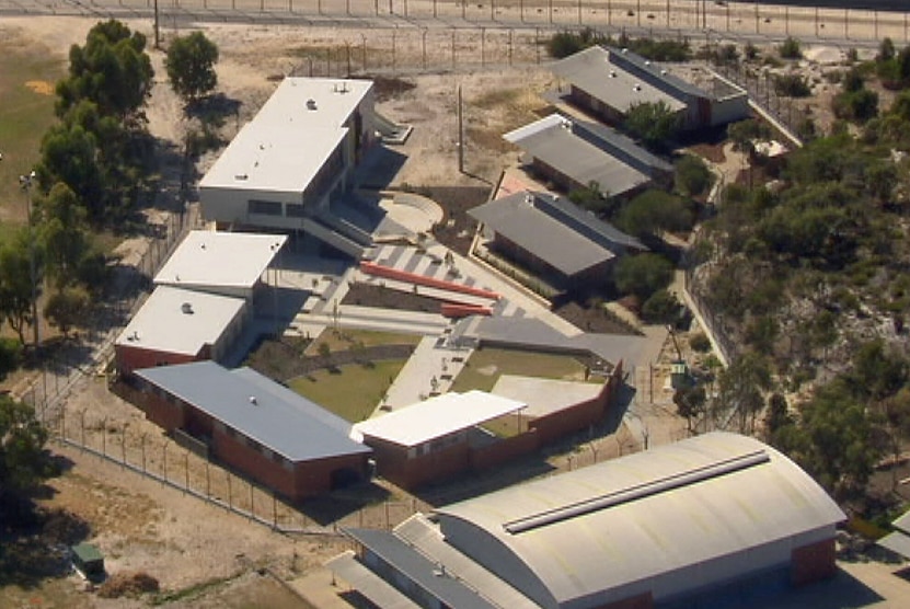 An aerial image of a youth detention centre.