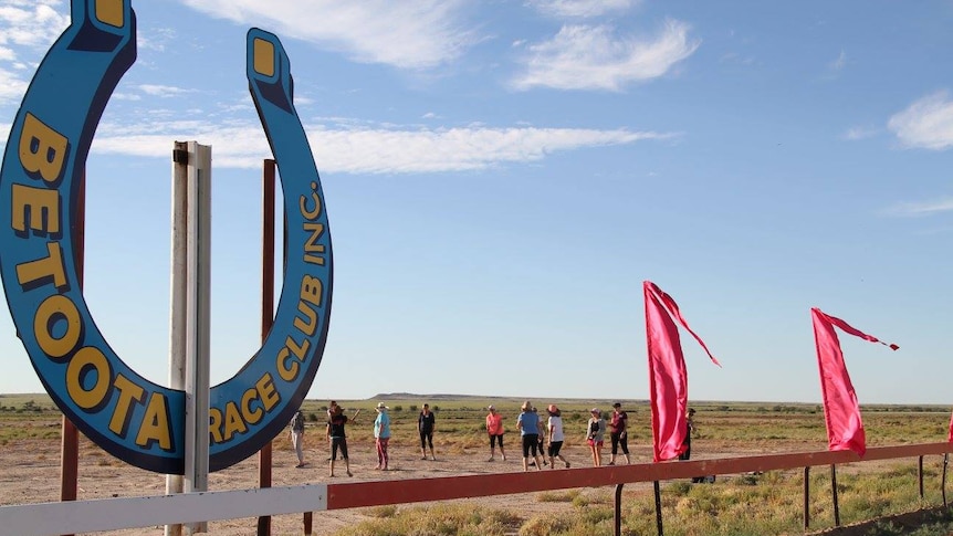 Sign for the Betoota Race Club.