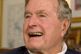 Former president George HW Bush.