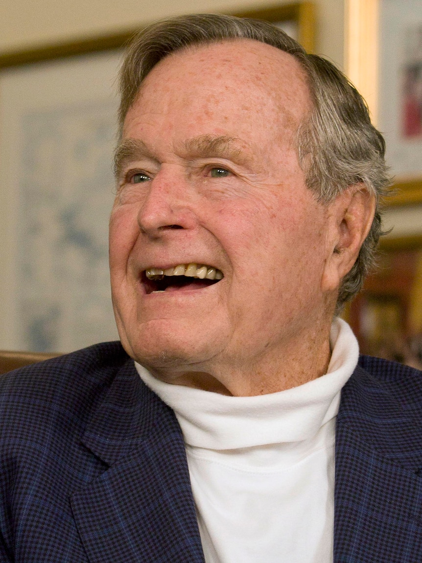Former president George HW Bush.