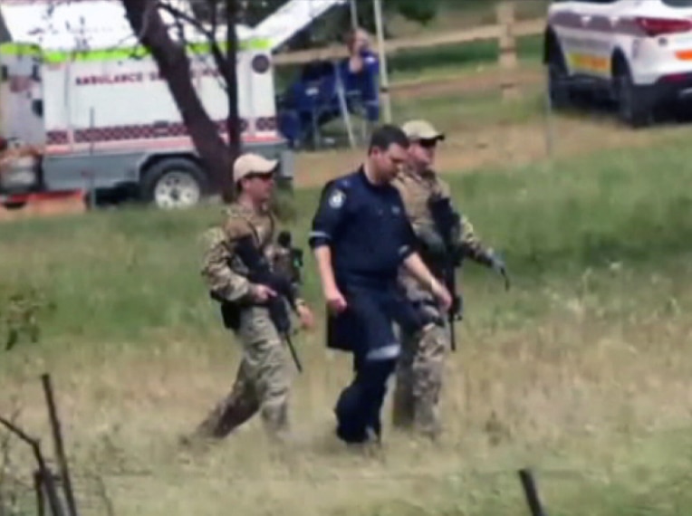 Police involved in the search for Gino and Mark Stocco