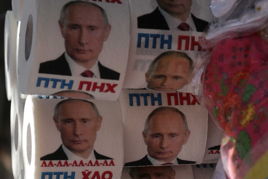 Putin toilet paper