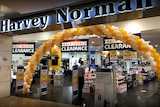 The front of a Harvey Norman store.