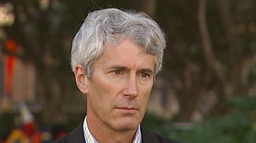 Anthony Foster speaks to the ABC shortly after the Pope's apology.