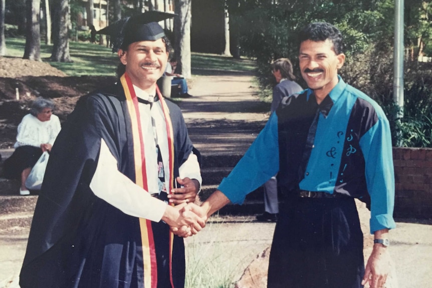 Mark Wenitong graduating from medicine