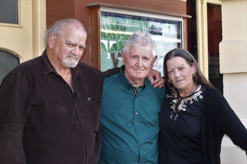 Dale Lynch (left), Kevin Collins and Robyn Williams
