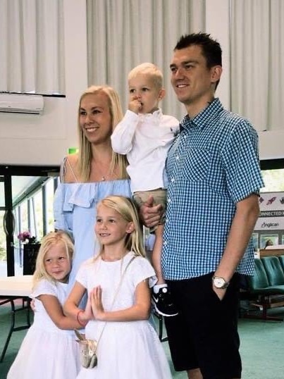 Jade and Joshua Payne with their children Lily, Layla, Archie and Ace.