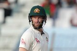 Australia's Matthew Wade looks on after dismissal against Bangladesh