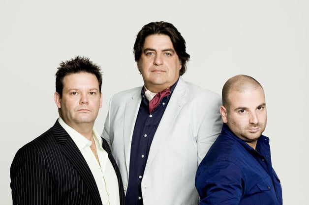 MasterChef judges Gary Mehigan, Matt Preston and George Calombaris, pictured together in 2009