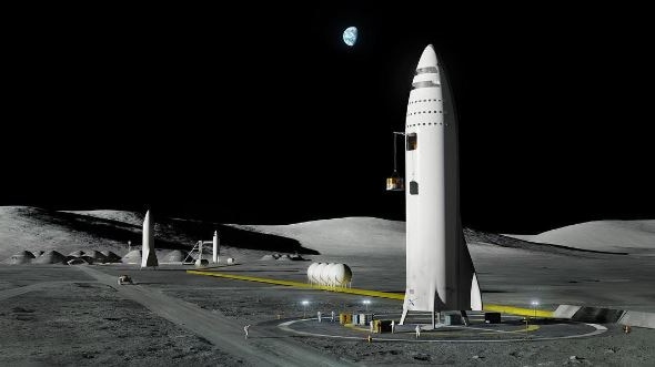 SpaceX Moon Base Alpha