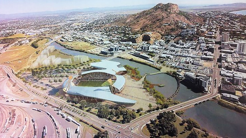 The LNP releases its plan for a new stadium in Townsville