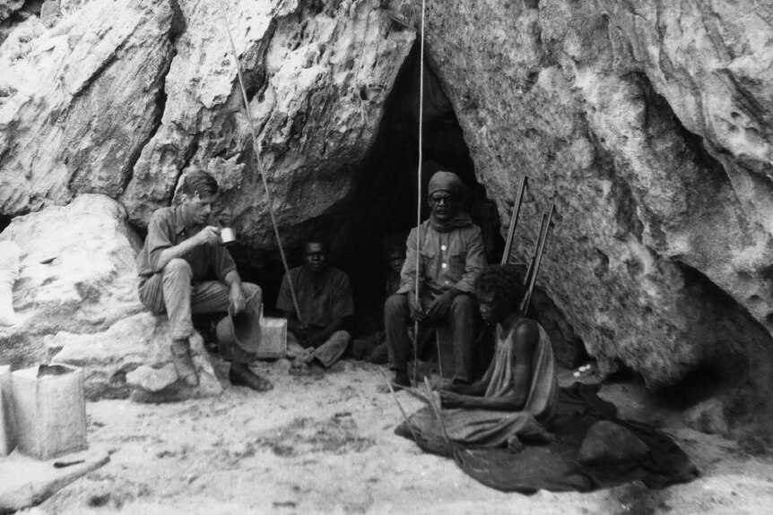 Rock shelter at Cape York in 1927