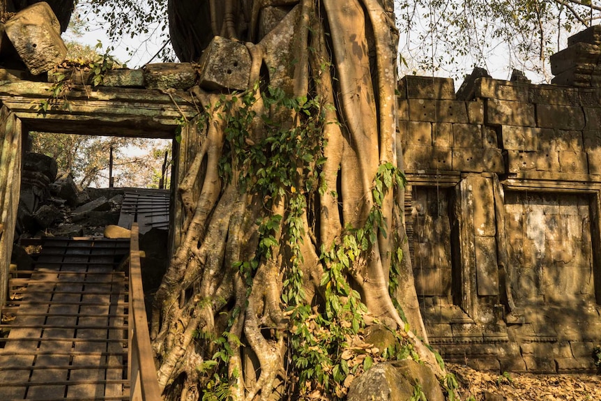 The ruins of Preah Khan of Kompong Svay
