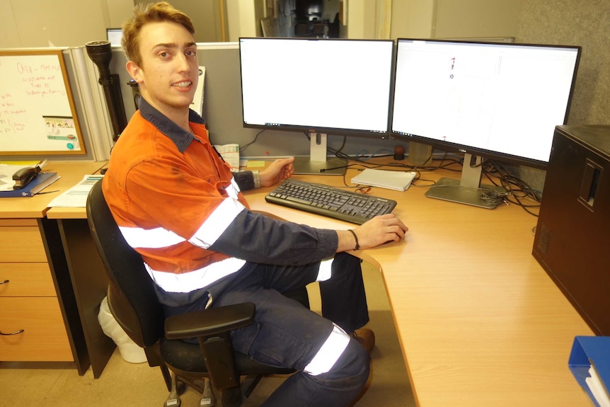 University graduate in first mining job