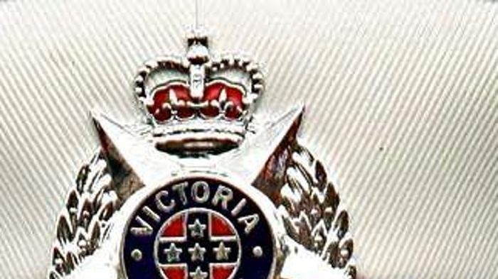 Victorian Police hat and badge.