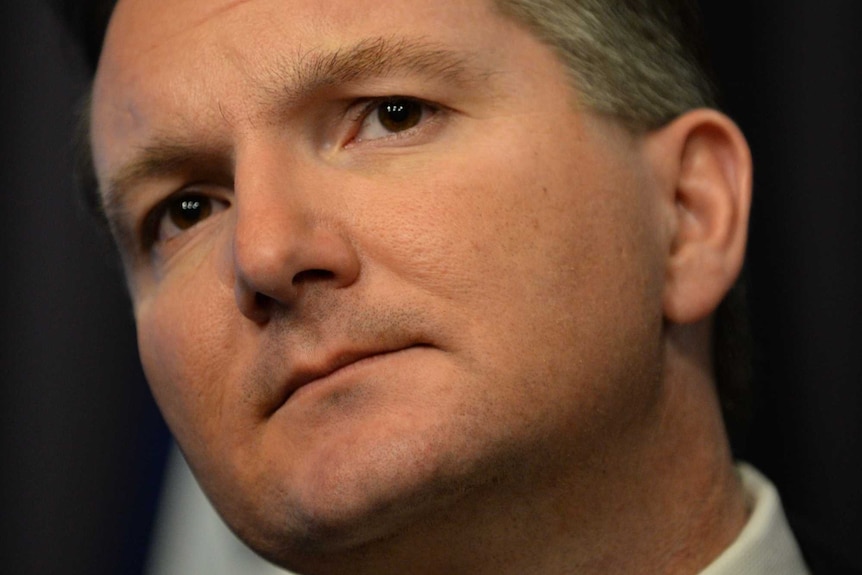 Treasurer Chris Bowen addresses the media at Parliament House in Canberra.