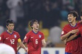 Better late than never ... South Korea won thanks to a 105th-minute strike from substitute Yoon Bit Ga-Ram.