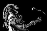 Bob Marley performing in Adelaide in 1979.