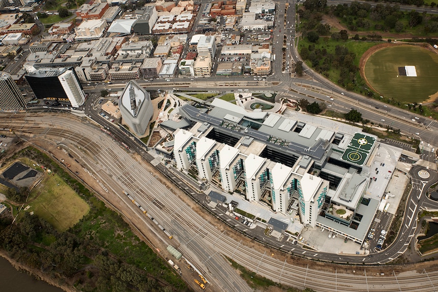 New Royal Adelaide Hospital from above.