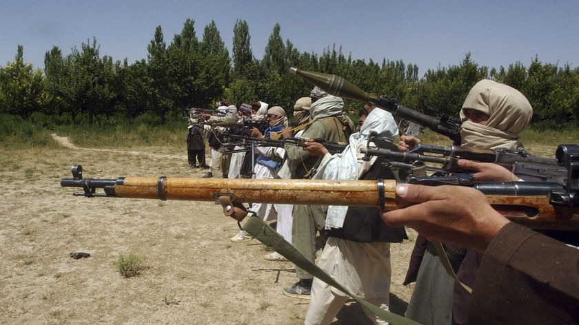 Taliban fighters train in Afghanistan