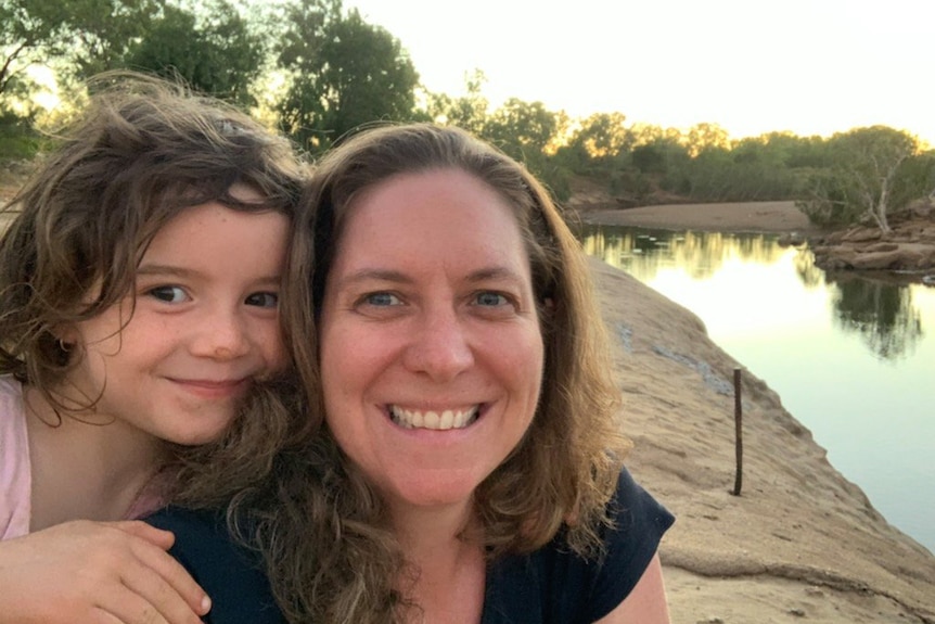 Kimberley resident Leonie Starnawski and her daughter.