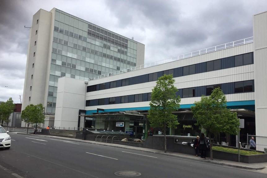 The Liverpool street entrance of the Royal Hobart Hospital