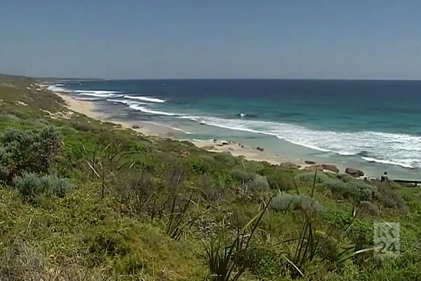Gracetown beach WA, where man was fatally attacked by shark