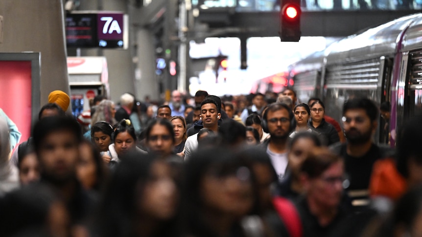 A densely crowded street