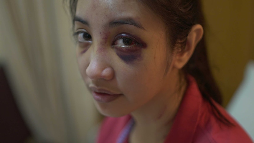 Indonesian domestic violence victim Saori
