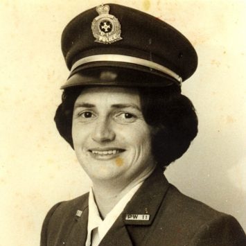 Constable Ros Kelleher in 1965 in her police uniform.