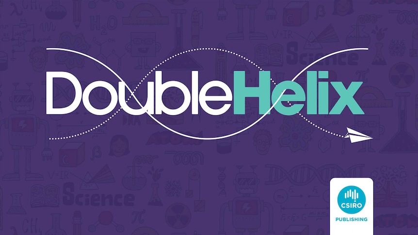 The words “Double Helix” on a purple background.